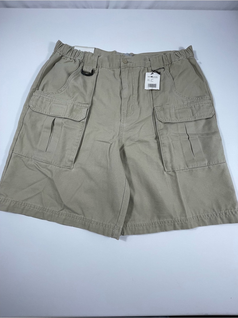Sun River Clothing Co. Men's Cargo Shorts Beige Cotton  Size 36 NEW  SKU#0184